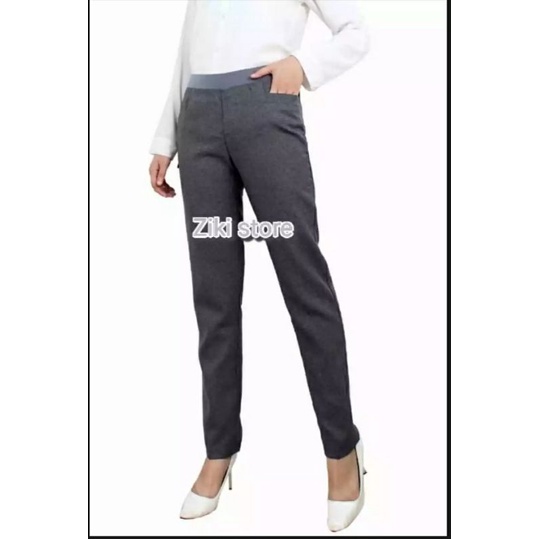 Celana kerja wanita/celana kerja wanita pinggang karet
