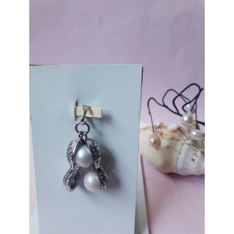 Liontin Kalung Mutiara Laut Asli / Liontin Mutiara Lombok / Liontin / Perhiasan