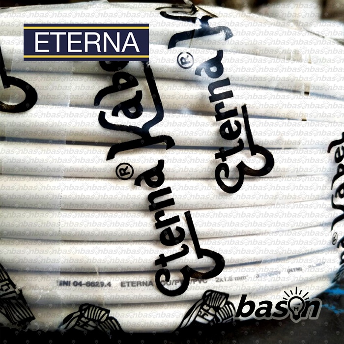 Eterna NYM 2x1.5 mm @50m - Kabel Listrik TIDAK DI ECER