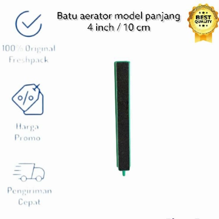 Batu Aerator Aerasi Aquarium 4 in Panjang 10 Cm BALOK PANJANG