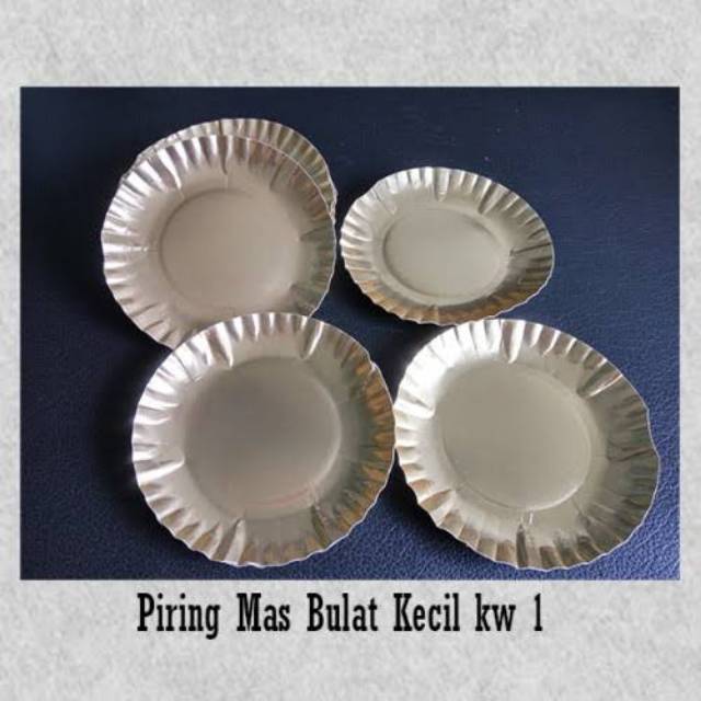 Piring Kertas Kue Tart / Piring Kertas Kue Kecil / Piring Mas BLT KW 1