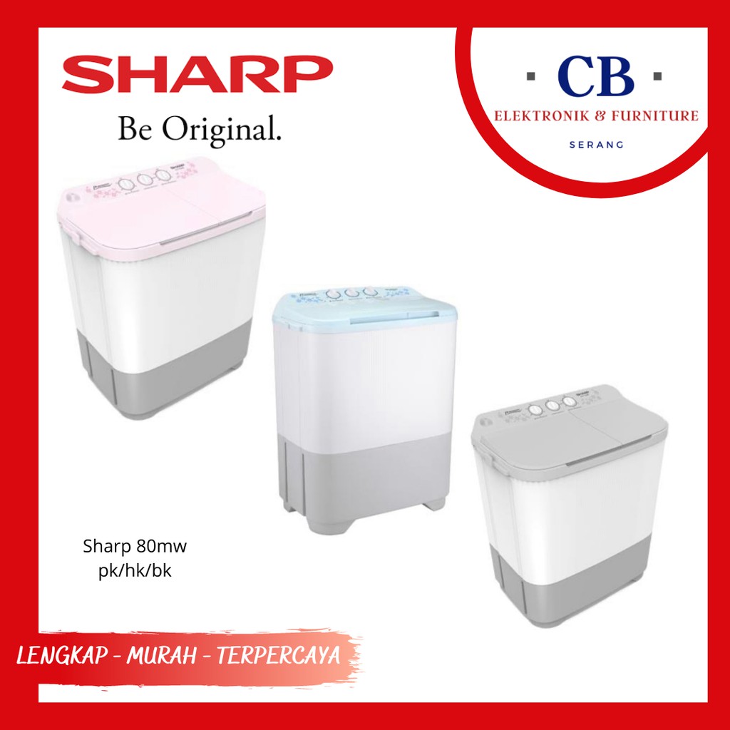 MESIN CUCI SHARP 80MW | PUREMAGIC SHARP