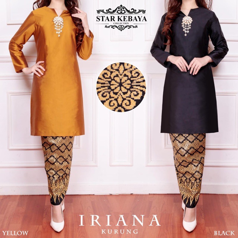 AZURAH SCRAF // Baju Kurung Melayu Malaysia Modern Wanita Iriana (Atasan saja)