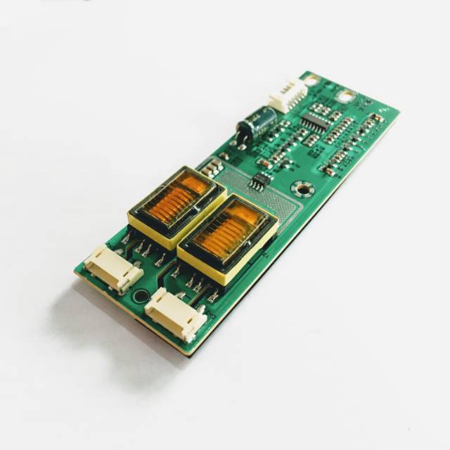 CCFL Inverter 2 Lampu 2 Pin Lebar Satu Sisi Backlight Driver Lampu Neon TV Monitor