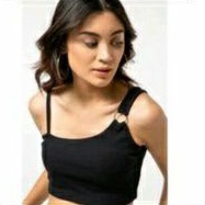 ILONA - Kiyara crop top one shoulder jersey 046