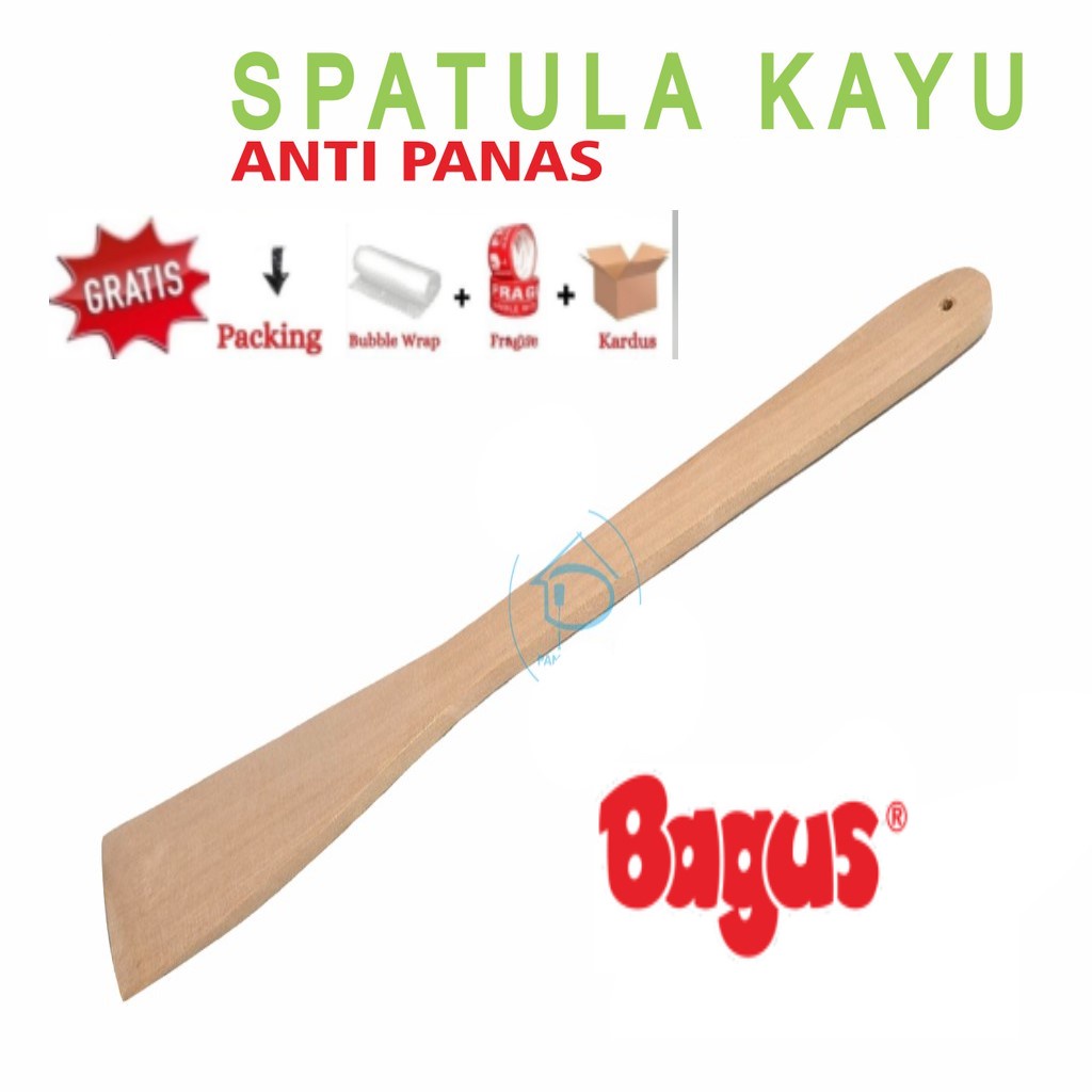 SPATULA KAYU SATUAN SUTIL KAYU untuk teflon irus Berkualitas Sodet Kayu Susruk Penggorengan Sodet Murah