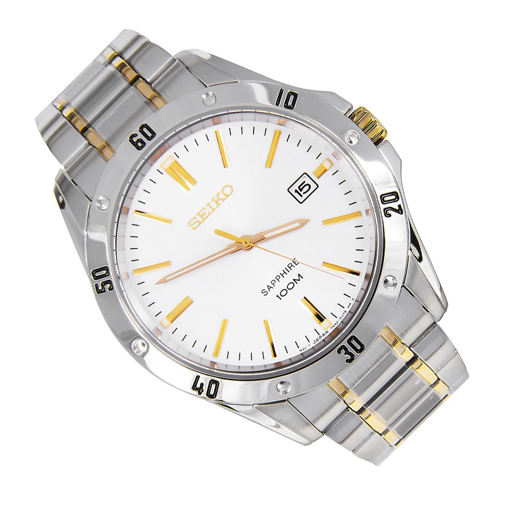 Seiko Mens SGEG57P1 Quartz Sapphire WR 100M | Jam Pria SGEG57