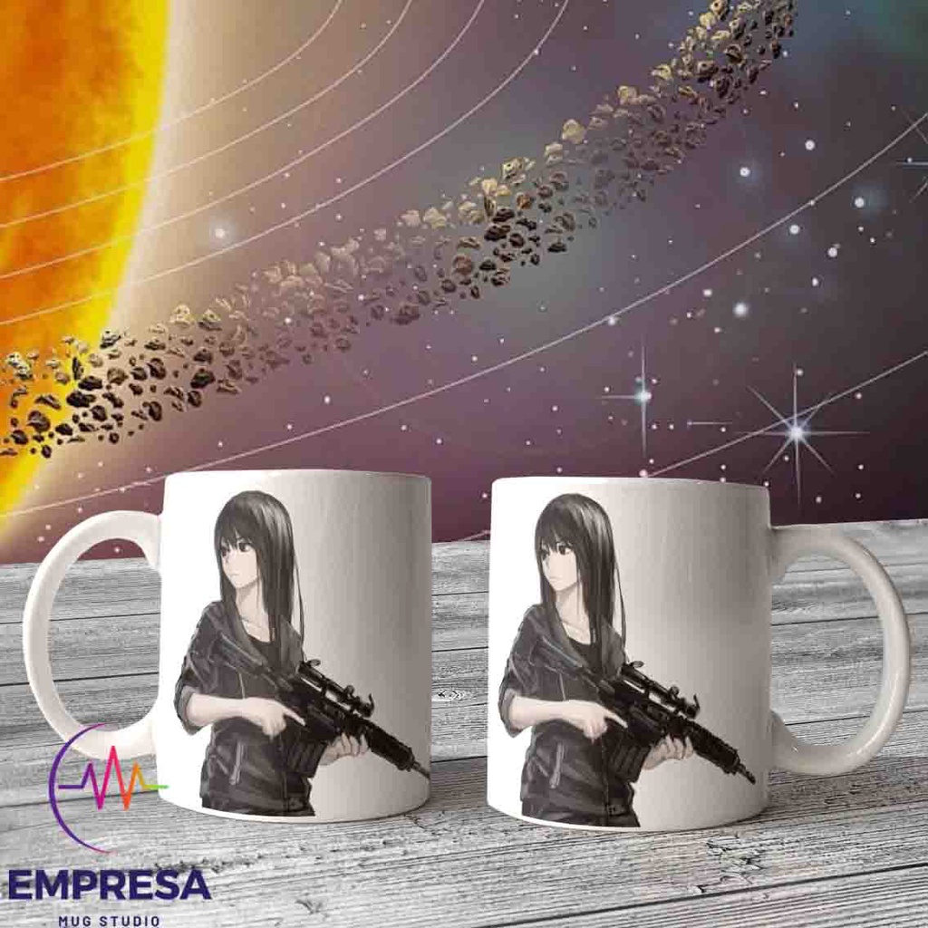 Coffee Mug Anime Gun M416