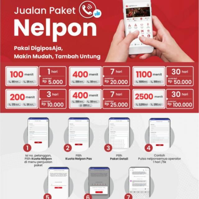 PAKET TELPON as/simpati/loop