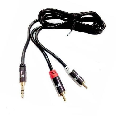 NYK Kabel Audio Stereo 3.5mm To 2 RCA Gold Plated 1.5M