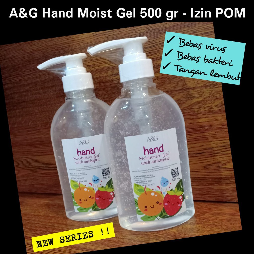 500g A&amp;G Hand Sanitizer Gel With Antiseptic (ORIGINAL) with moisturizer / GOLDES MEDIKA