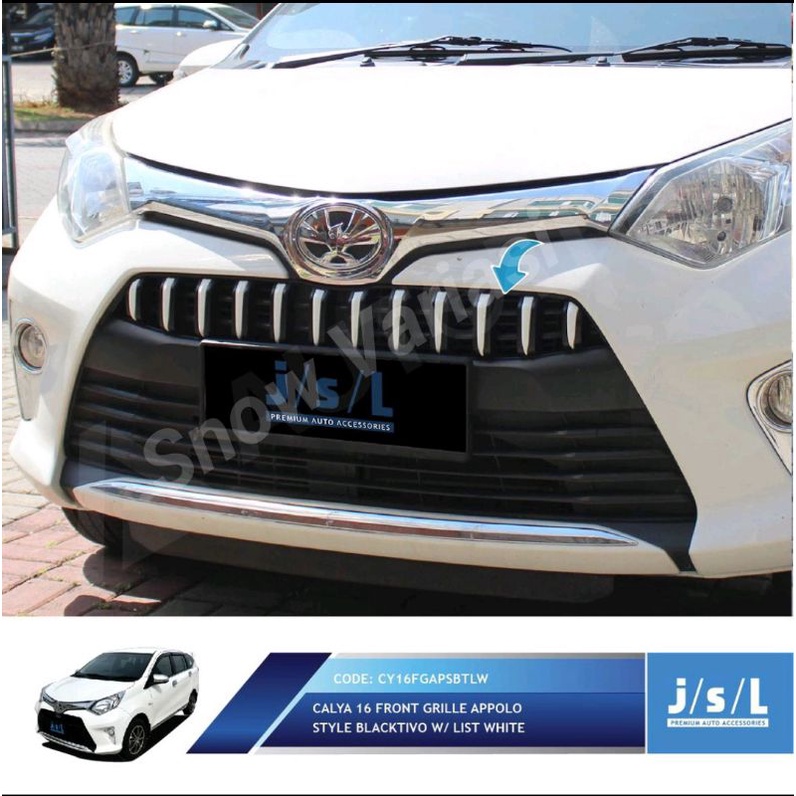 JSL Appolo Grill Depan Calya Front Grille Blacktivo White