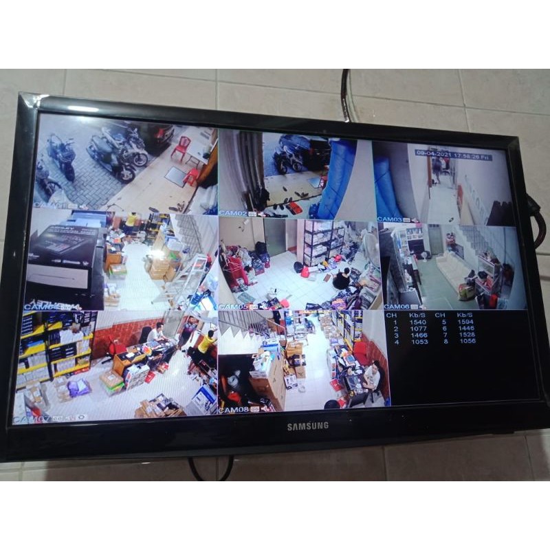 Paket Kamera CCTV 6CH CAMERA 6MP FULL HD IC SONY XMORE KOMPLIT TINGGAL PASANG