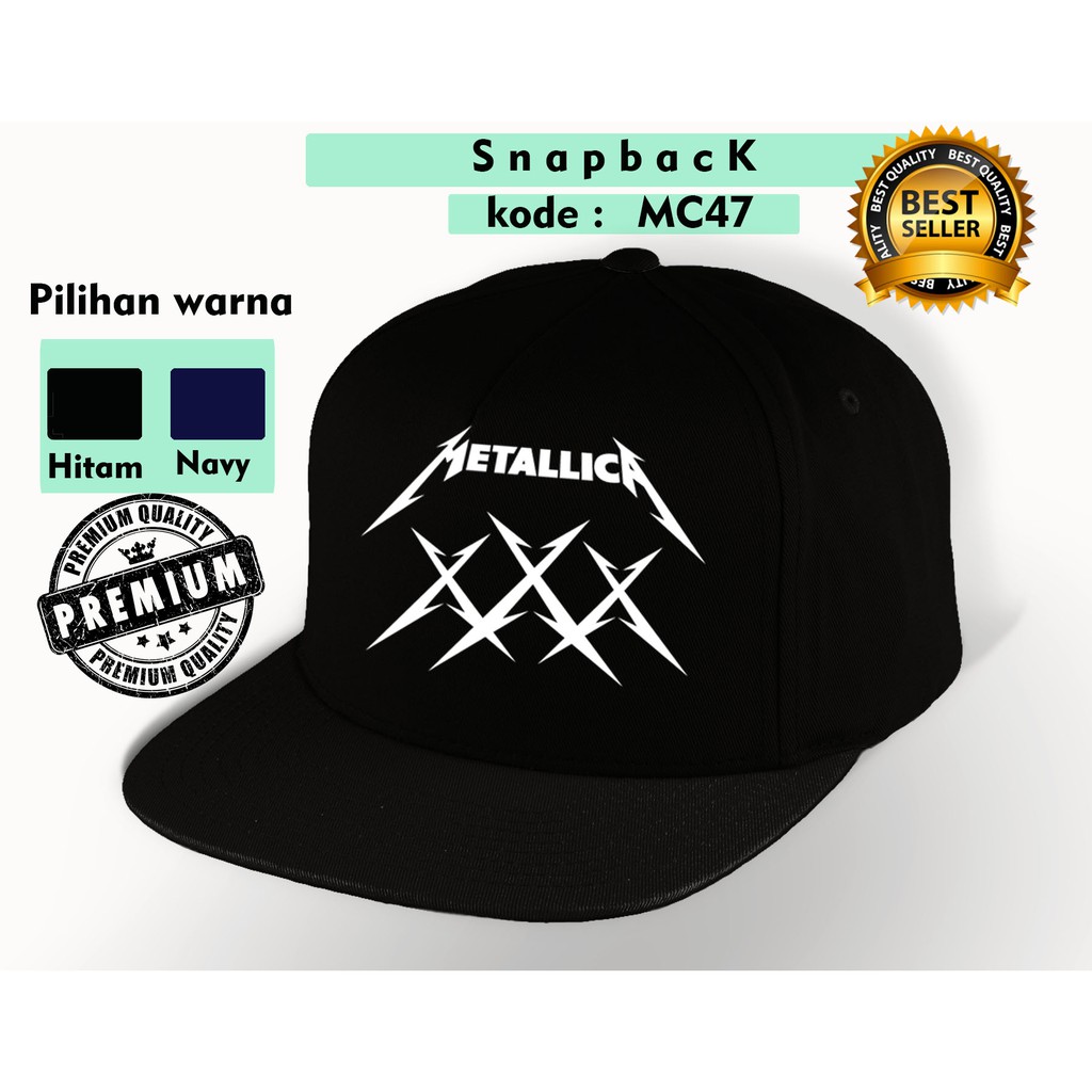 Topi metallica / topi snapback mc47