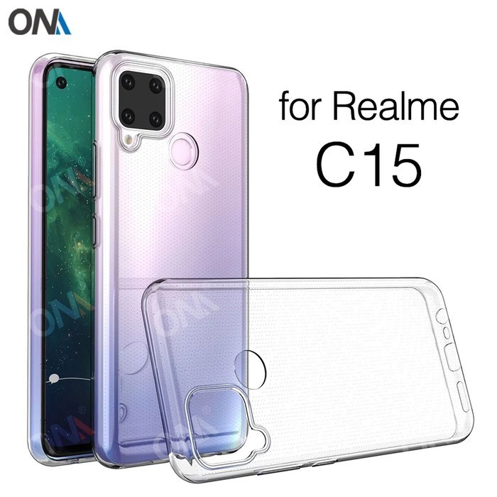 Case Realme C15 / C12 / C25 &amp; Narzo 20 / 30A Clear Case Tebal 2MM Transparant TPU Premium Softcase