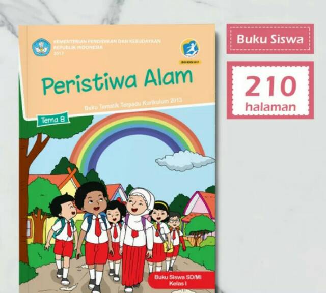 Harga satuan Buku siswa tematik k13 kelas 1 tema 1,2,3,4,5,6,7,8,agama islam smtr 1 dan 2