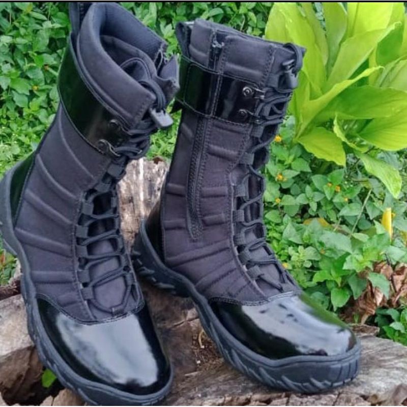 Sepatu Pdl Ninja Titans Kulit Asli Mengkilap