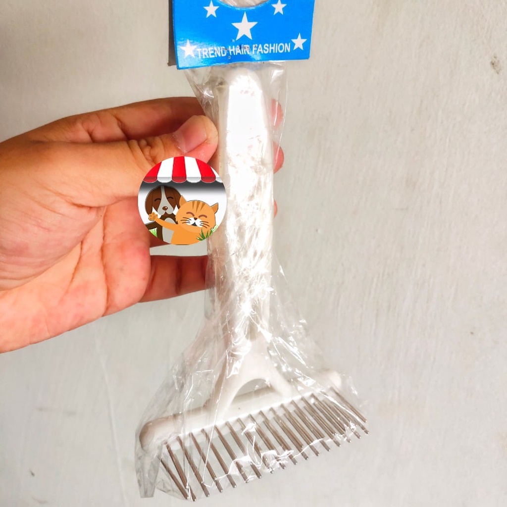 Sisir Bulu Gimbal Bulu Rontok Sikat Brush Grooming Anjing Kucing