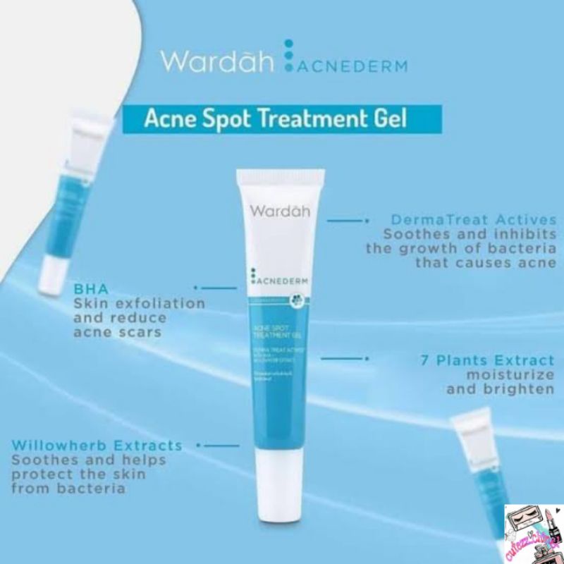 ☃Cutezz_Ching1☃Wardah Acnederm Spot Treatment Gel 15ml