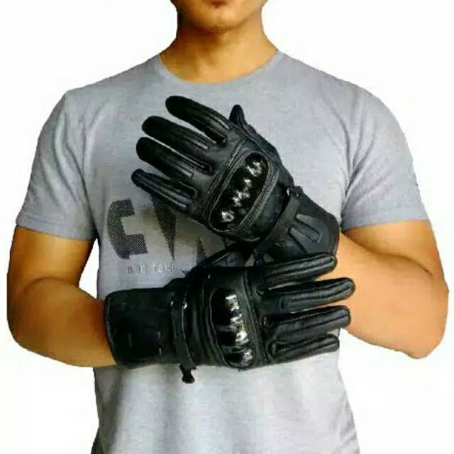 Sarung Tangan Kulit Asli Full Finger | Gloves Leather With Protector