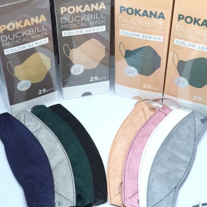 Masker POKANA Duckbill Dijual Satuan ( warna boleh pilih ) 45-captikus Segera Beli