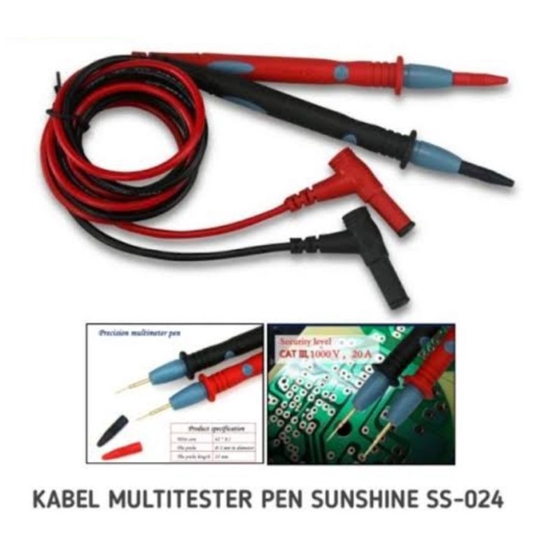 kabel multi tester jarum runcing sunshine ss 024