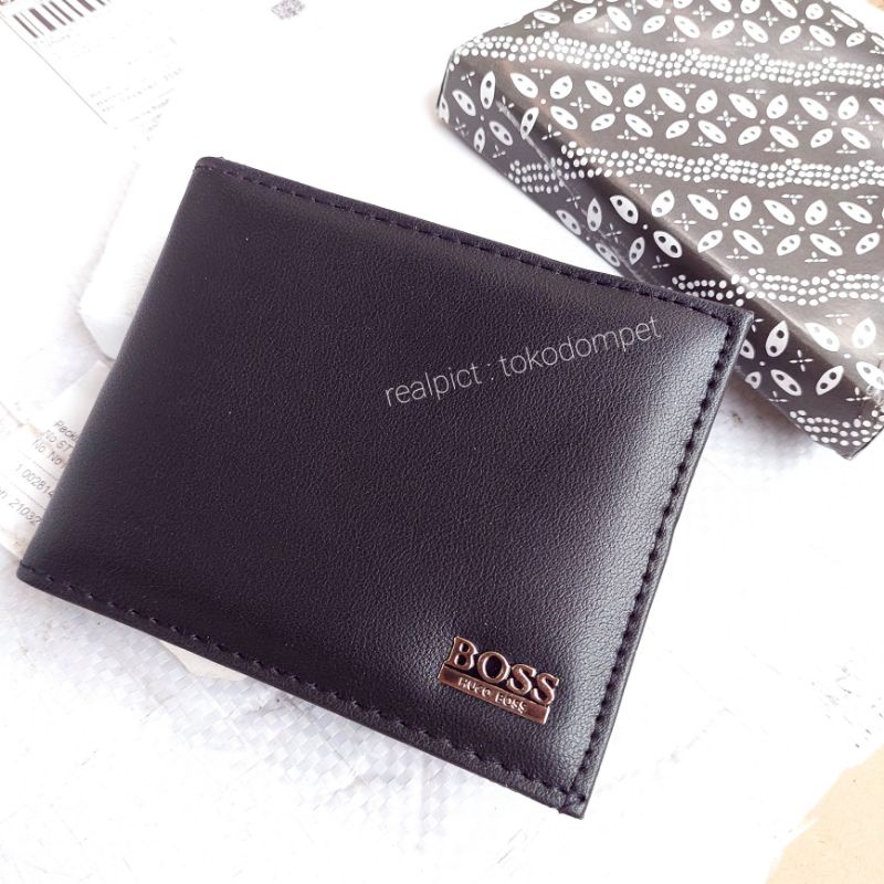 Dompet Pria Model Pendek HCB Lipat Branded Murah + Kotak