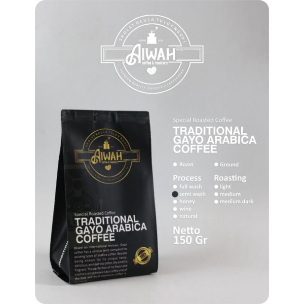

kopi arabika gayo semi wash 150 gram
