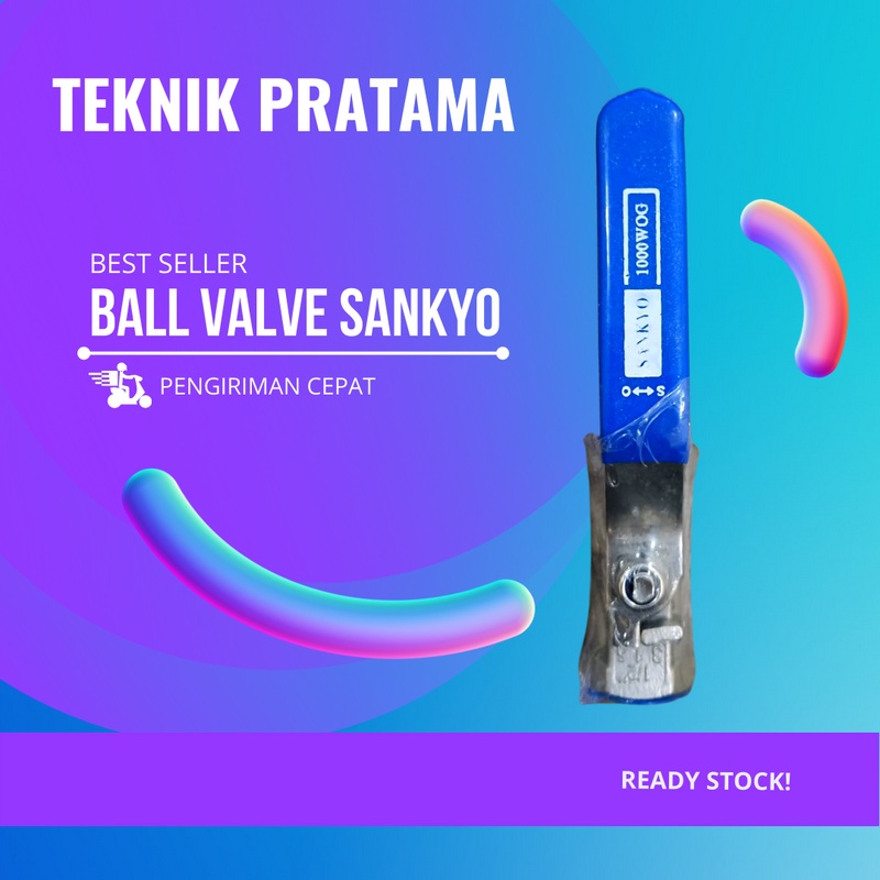 3/4'' KRAN BALL VALVE SANKYO STAINLESS SUS316 3/4 INCH