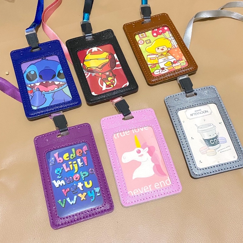 

Leather Name Tag Lanyard | Gantungan ID Card Kulit • Kiku Stuffs