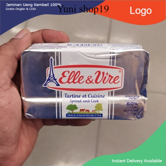 

elle vire butter unsalted 60%