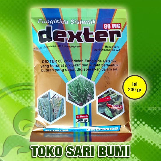 DEXTER Fungisida sistemik berbahan aktif KARBENDASIM 80 WG 200 gr