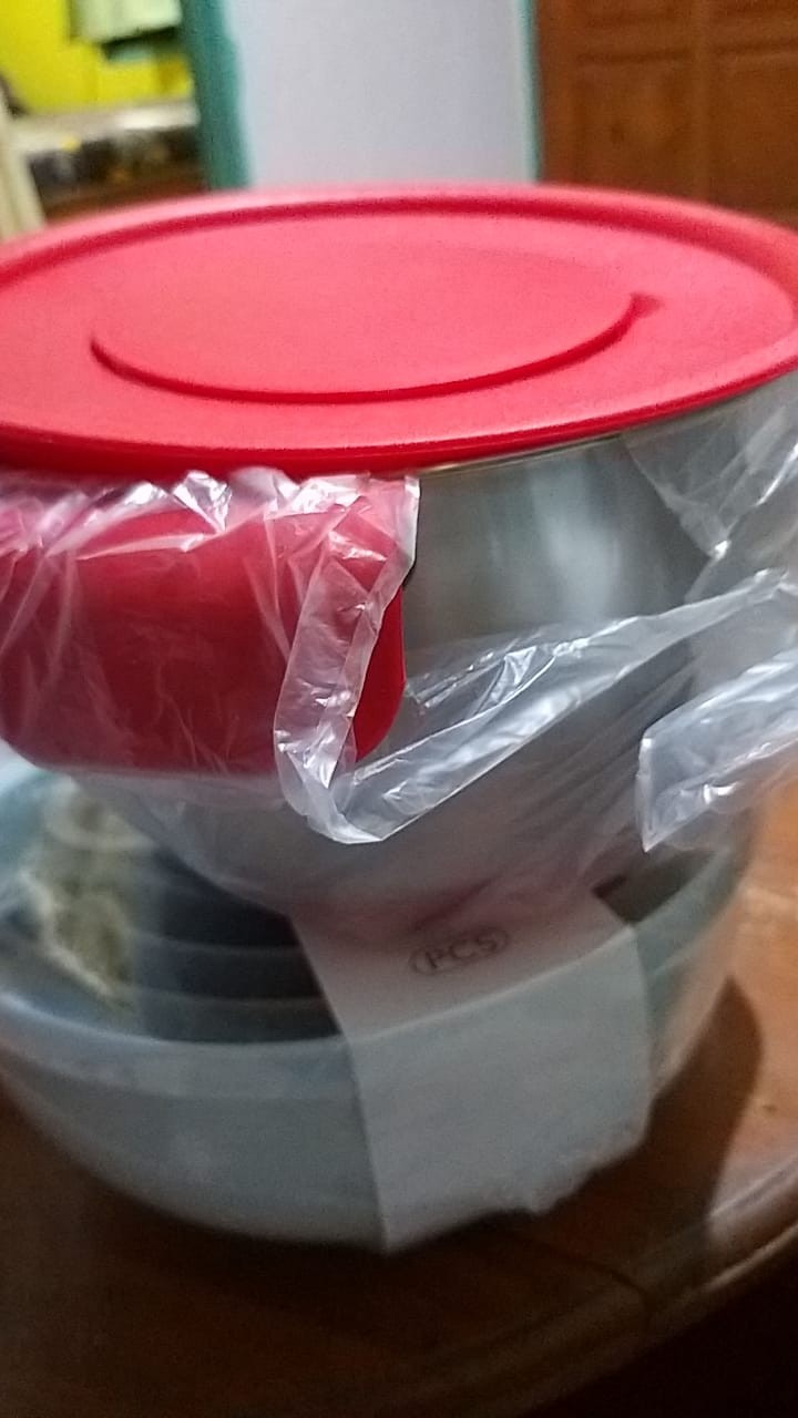 Salad Bowl Stainless Steel Adonan Scale Mixing Silicone Handle Parutan