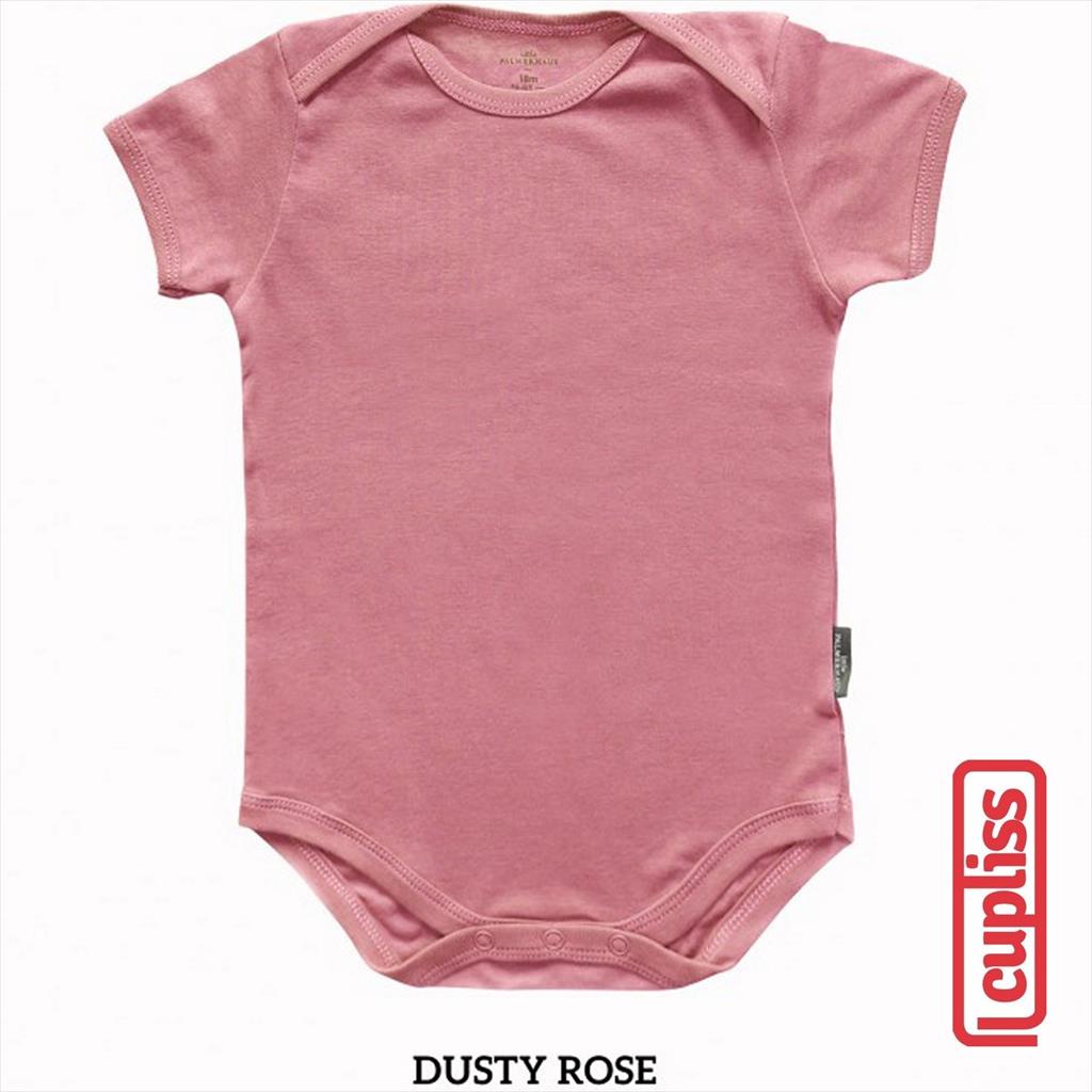 Dusty Rose Little Palmerhaus  Everyday Bodysuit Short Sleeve Jumper