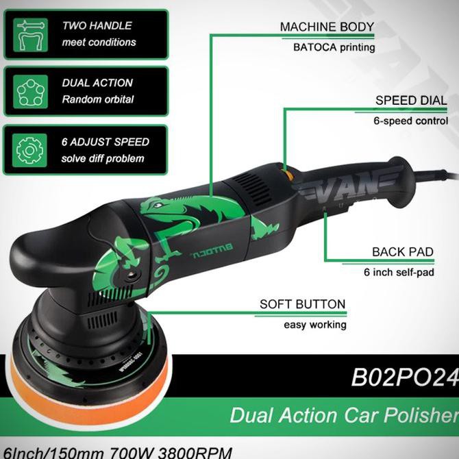 Mesin Poles Dual Action Orbit 21Mm / Dual Action Polisher 6 Inch Trueliving26