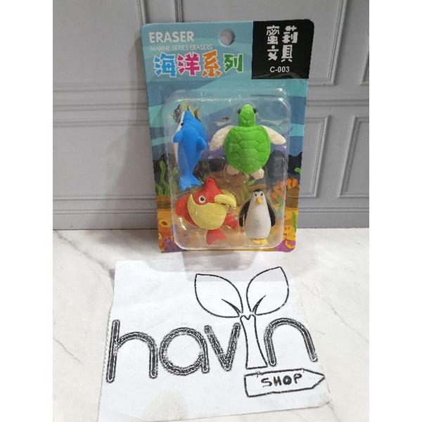 penghapus hewan/stip animal/hapusan lucu-Q