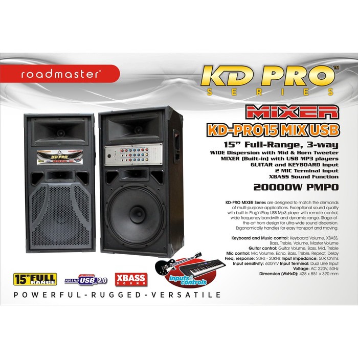 speaker aktif roadmaster 15 inch