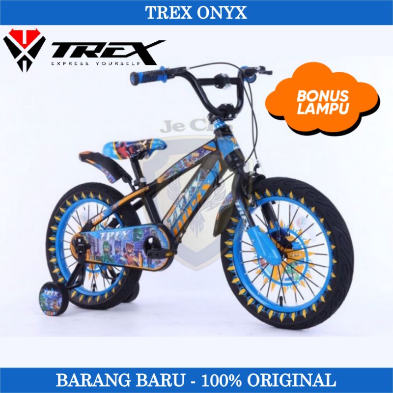 Sepeda Anak Laki BMX 12 16 18 Inch TREX Ban Pompa Jumbo Usia 2-8 Tahun