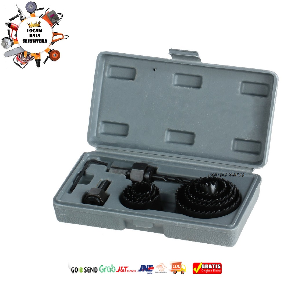 Hole saw Kayu Set 11 pc / Hole saw Pipa Pvc Set 11 pc / Hole saw Untuk Hidroponik