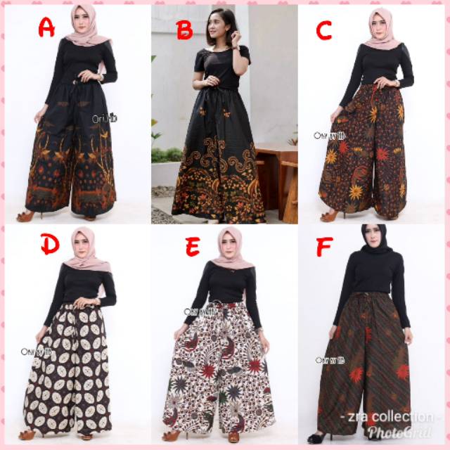 Kulot cewek katun primissima/unggul jaya.LP 100 P 97.batik Pekalongan