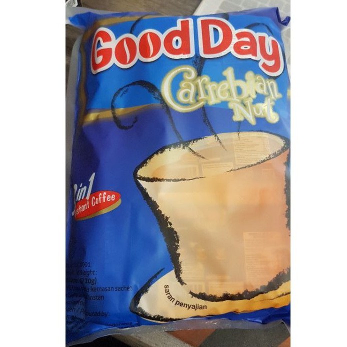 

kopi good day carrebian nut per bag