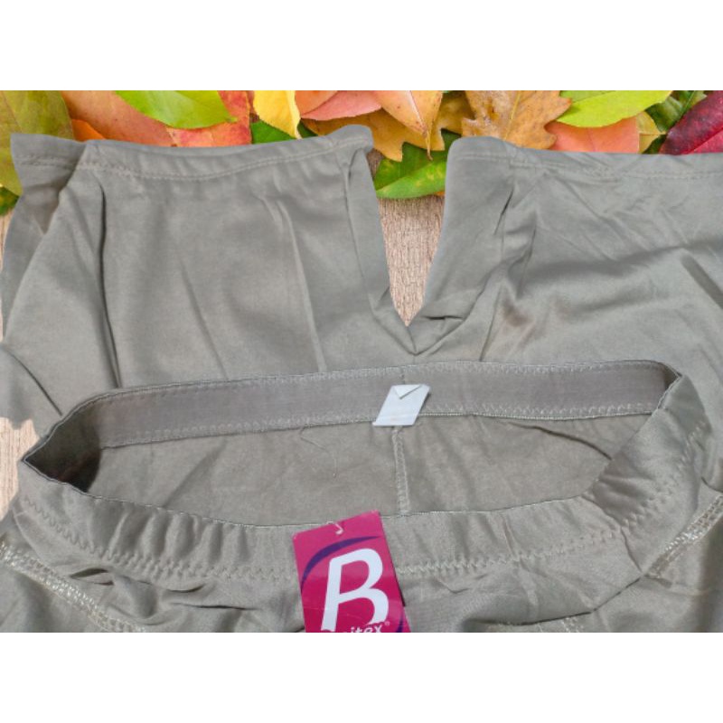 Celana legging pendek wanita celana short daleman wanita braitex L/XXL bahan nilon lembut