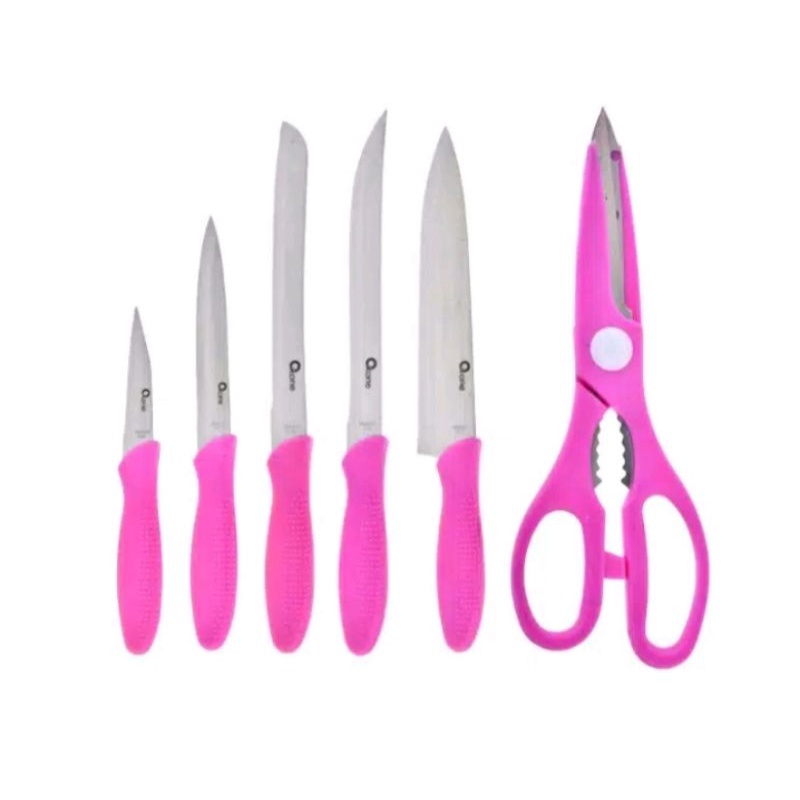 TERMURAH Oxone Pisau Set / Knife Set (PINK ONLY)