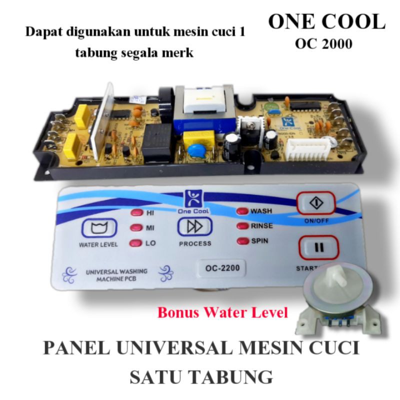 MODUL PANEL MESIN CUCI TOP LOADING UNIVERSAL