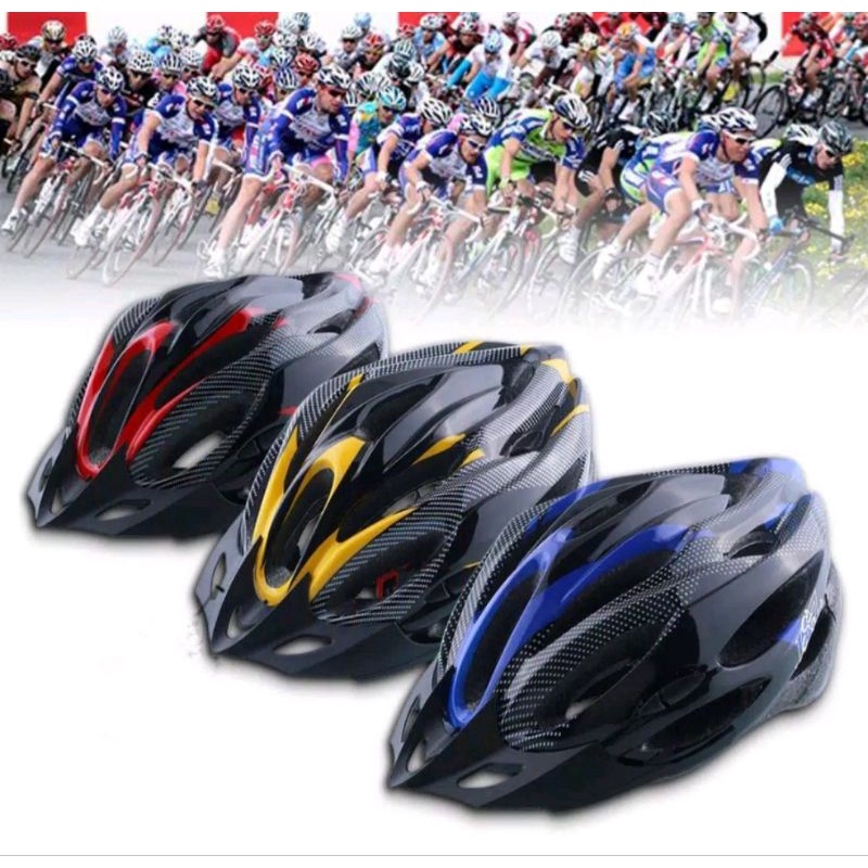 HELM SEPEDA HELMET SEPEDA BYCYCLE HELMET WITH EPS FOAM PVC