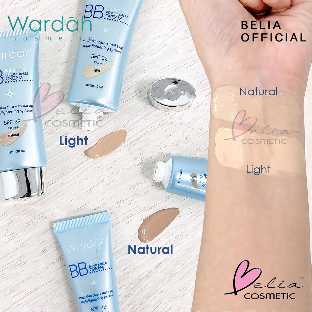 ❤ BELIA ❤ WARDAH Everyday &amp; Lightening BB Cream 15mL 30mL | krim bb wardah light natural