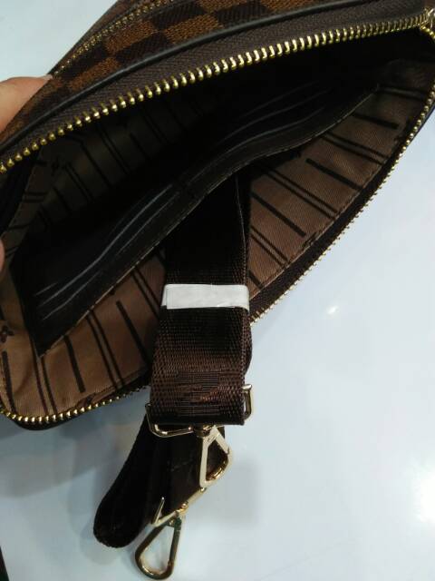 Handbag lv kunci oval import slempang