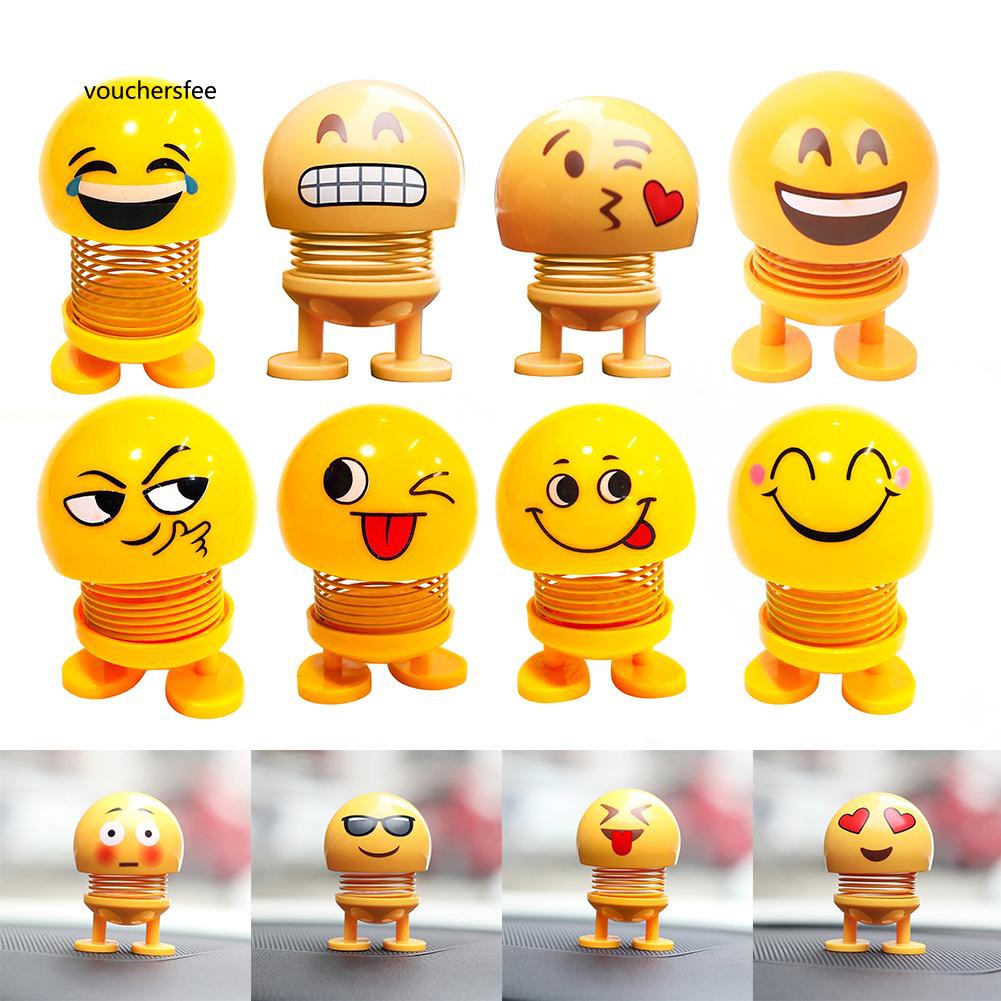 Mainan Boneka Kartun Emoji Lucu Untuk Dashboard Mobil Shopee