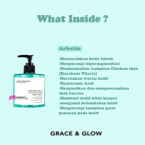 [BPOM] Grace and Glow Black Opium Brightening - English Pear &amp; Freesia Anti Acne Body Wash - Body Scrub - Miss Moisture - Peony Blush