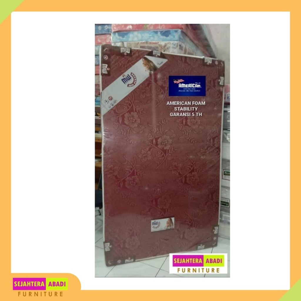 Kasur Spon Busa American Foam Type MW Stability Garansi 5th - TEBAL 18 cm